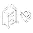 Omoda - Nightstand - White by HouseOfZazla