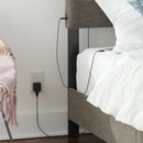 Paloma - Twin Bed With Dual USB Port - Linen by Unique Piece Furniture