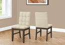 Dining Chair, Upholstered, Dining Room, Transitional (Set of 2) - Cream by HouseOfZazla