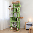 68in Multi-Level Cat Tree Tower with Hammocks & Scratching Posts