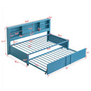 Industrial Metal Daybed With Trundle, Storage Shelves, USB Ports by HouseOfZazla