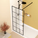 Framed Glass Shower Screen - Matte Black by HouseOfZazla