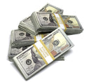 Money Prop - New Style $100's Aged-Look $50,000 Blank Filler 5-Stack Package