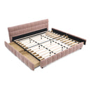 Modern Platform Bed Frame With Thick Fabric by Unique Piece Furniture