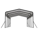 13x20 FT Metal Carport,Garage with Upgraded Triangle Reinforced Frame&4 Poles,Galvanized Steel Hardtop Roof,Heavy-Duty All-Weather Shelter for Car,Truck,Boat,Outdoor Storage by Montret