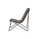 Outdoor Wicker Chair With Geometric Cross Base, Set of 2 - Gray by HouseOfZazla