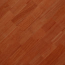 A natural and elegant deep red wooden coffee table with artificial rattan decorations, perfect for a fashionable living room and comfortable tea drinking time