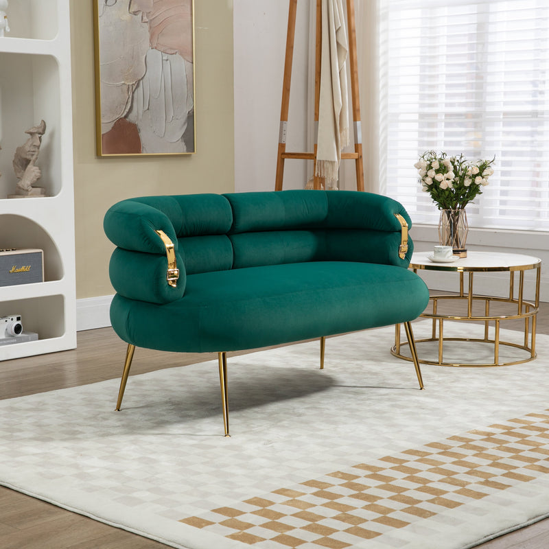Accent Chair, leisure chair with Golden feet