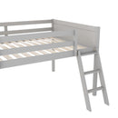 Low Loft Bed With Adjustable Ladder