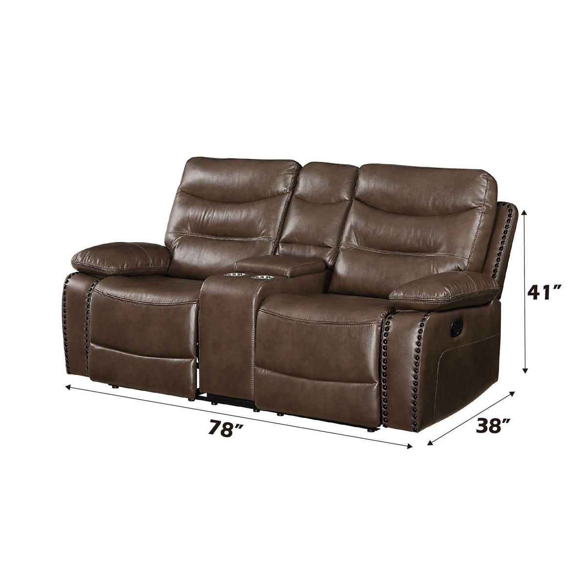 Aashi - Loveseat w/Console (Motion), photo 3 of 12