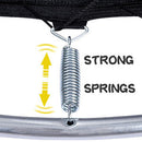 5.5FT Trampoline for Kids - 65" Outdoor & Indoor Mini Toddler Trampoline with Enclosure, Basketball Hoop and Ball Included