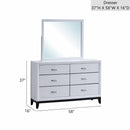 Glasgow - Dresser With 6 Drawers