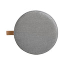 Brandy - Round Upholstered Storage Ottoman With Accent
