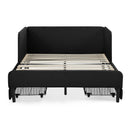 Upholstered Platform Bed Frame With 2 Storage Drawers And Adjustable Sofa Bed by HouseOfZazla