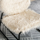 Accent Chair - Modern Industrial Slant Armchair with Metal Frame - Premium High Density Soft Single chair for Living Room Bedroom