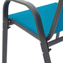 6-Piece Patio Chairs Set with High Backrest and Armrests by HouseOfZazla