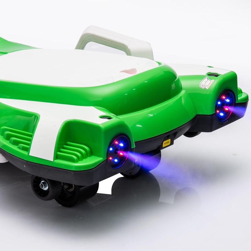 24V Kids Ride On Electric scooter w/ helmet knee pads,24v ride on toy for kids,Spray function,2WD 400w wheel-hub motor,5.59-6.84MPH,Gravity Steering,Use for 1-2 hours,Exercise your child age 6+.