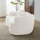 Modern Curved Loveseat