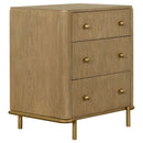 3 Drawer Nightstand With USB Ports - Brown by HouseOfZazla