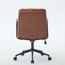 Mid Back Home Office Desk Task Chair with Wheels and Arms