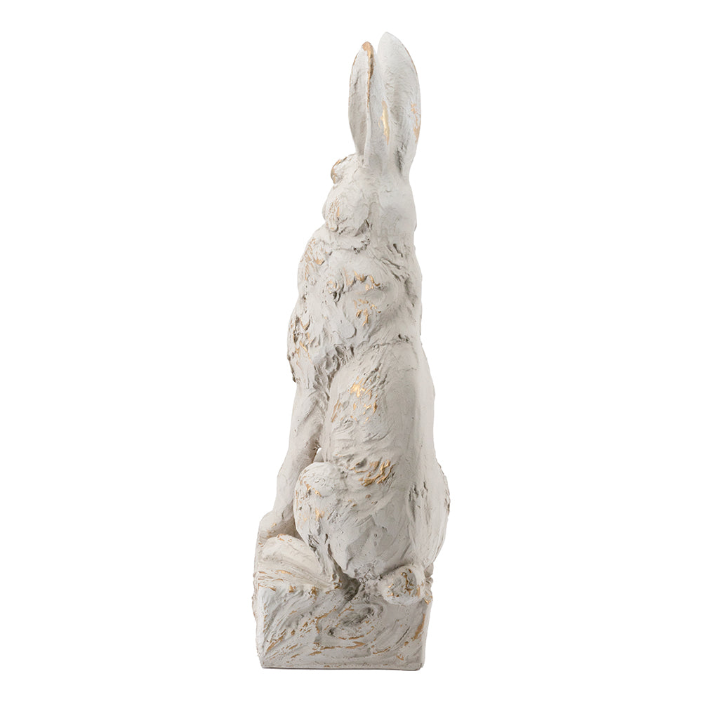Large Magnesium Sitting Rabbit Figurine, photo 6 of 10