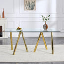 Dining Table With Transparent Surface by Unique Piece Furniture