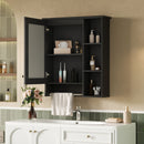 Modern 3 In 1 Bathroom Mirror Cabinet With Adjustable Shelf & Towel Bar by HouseOfZazla