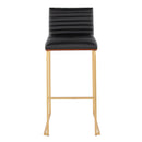 Mason Mara - Contemporary Versatile Desig Fixed Height Barstool (Set of 2)
