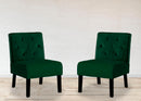 Reese - Living Room Armless Button Tufted Pattern Accent Chair (Set of 2) by Unique Piece Furniture