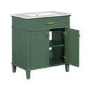 Bathroom Vanity With Ceramic Basin, Soft Close Door And Adjustable Shelves by HouseOfZazla