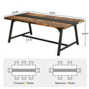 Modern Rectangular Conference Table For 6 - 8 People, Office Executive Desk