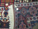 4' X 5.5' Vintage Handmade Turkish Tribal Wool Rug Medallion Nice