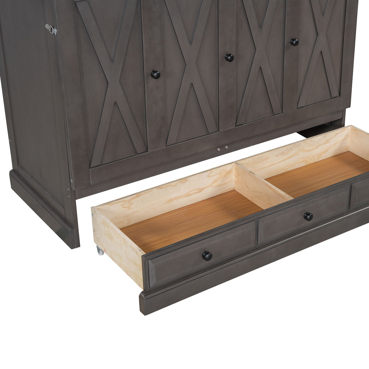 Murphy Bed Chest Cube Cabinet With Charging Station And Large Storage Drawer, photo 5 of 22