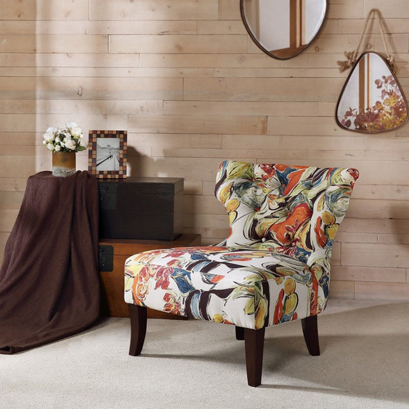 Erika - Accent Chair With Printed Upholstery - Multi, photo 2 of 5