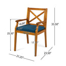 9-Piece Acacia Wood Outdoor Patio Dining Set