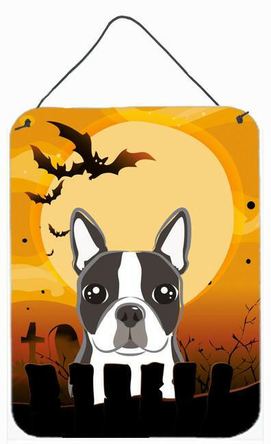 Halloween Boston Terrier Wall or Door Hanging Prints BB1761DS1216