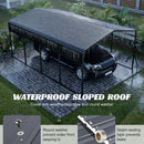 13x20 FT Metal Carport,Garage with Upgraded Triangle Reinforced Frame&4 Poles,Galvanized Steel Hardtop Roof,Heavy-Duty All-Weather Shelter for Car,Truck,Boat,Outdoor Storage by Montret