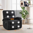 Hot Massage Manual Lounge Chair with Rocker Arms