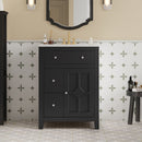 Bathroom Vanity With Basin, Rectangular Cabinet With 2 Drawers And Soft Closing Door by Unique Piece Furniture