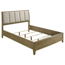 Menlo - Queen Upholstered Panel Bed - Natural by HouseOfZazla