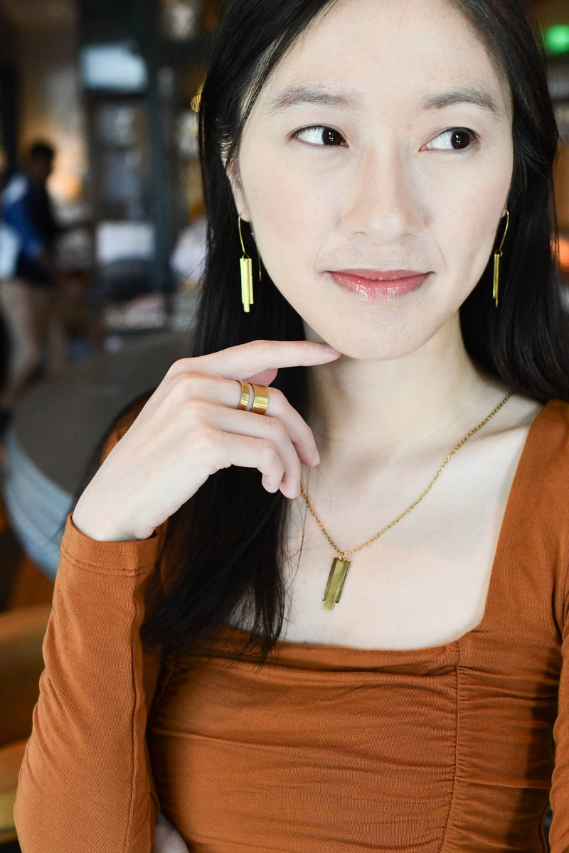 Honor Charm Threader Earrings