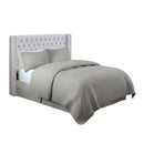 Transitional Upholstery Headboard With Tufted Buttons And Nailhead Trim by HouseOfZazla