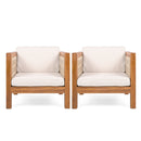 Outdoor Club Chair & Rope Arm And Cushions