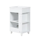 20" Bathroom Vanity with Sink, Bathroom Vanity Cabinet with Two-tier Shelf, Adjustable Shelf, Solid Wood and MDF, White