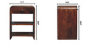 Aspen - Open Bedside Table - Dark Brown by HouseOfZazla