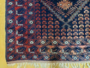 3' 4" X 5' 6" Vintage Handmade Pakistan Balouchi Balouch Tribal Wool Rug Nice