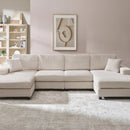 U-Shaped Convertible Sofa, 4 Seater Large Living Room Lounge