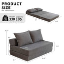 Foldable Sofa Bed Sleeper Lounge Chair with Pillow