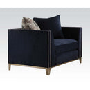 Phaedra - Chair With 2 Pillows - Blue Fabric by Unique Piece Furniture