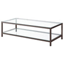 Trini 2-piece Coffee and End Table Set Black Nickel